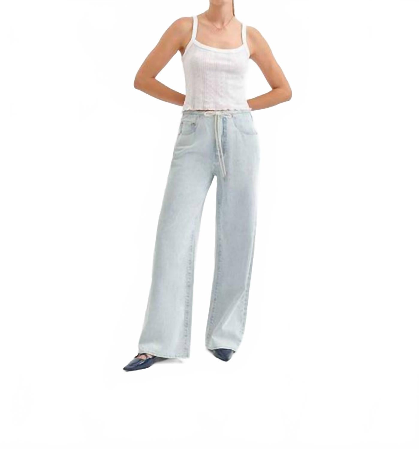 

Джинсы Madison Mid Rise Wide Leg Jeans In Baby Talk DAZE, baby talk