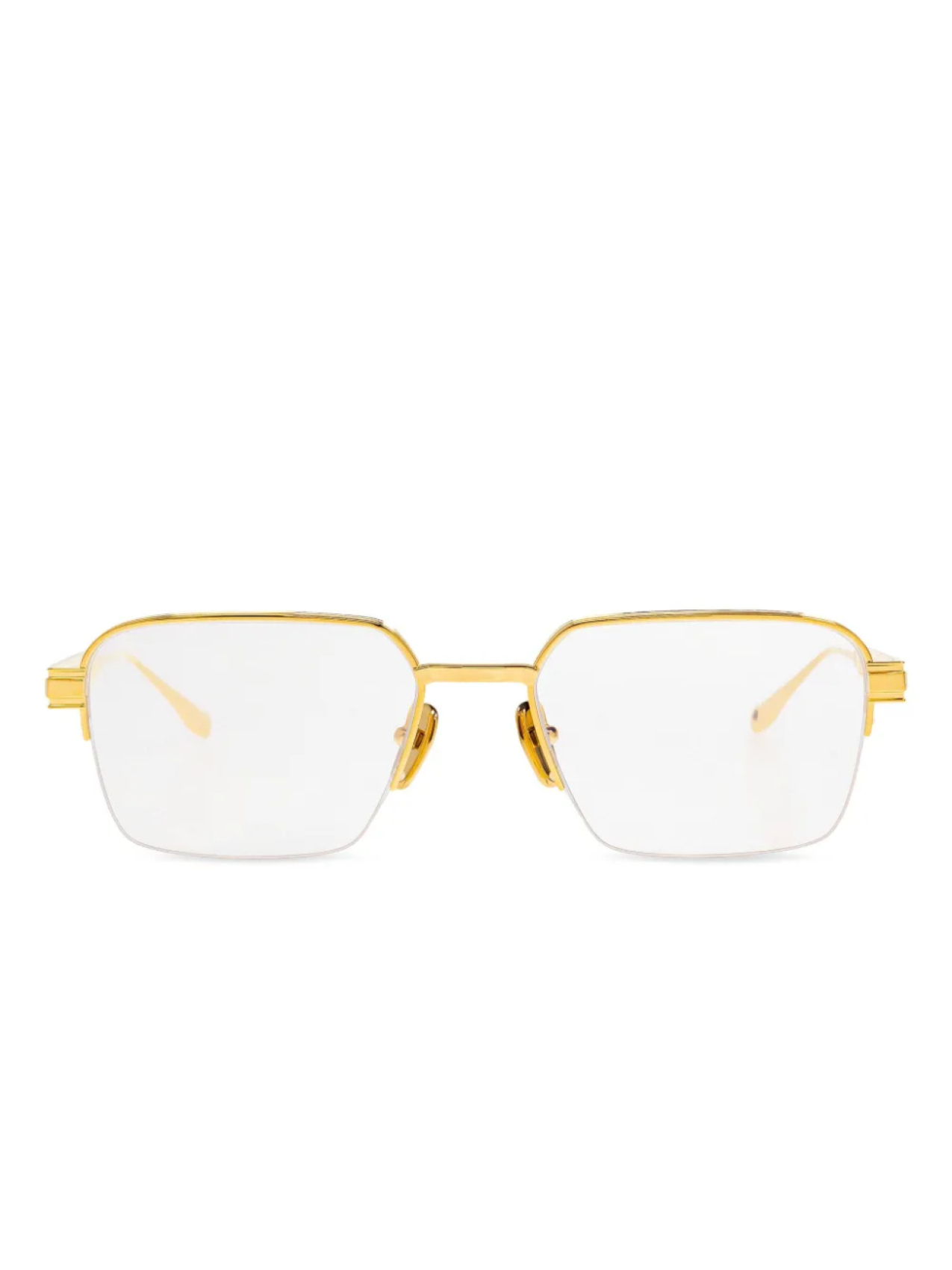 

Очки в прямоугольной оправе Balmain Eyewear, золотой