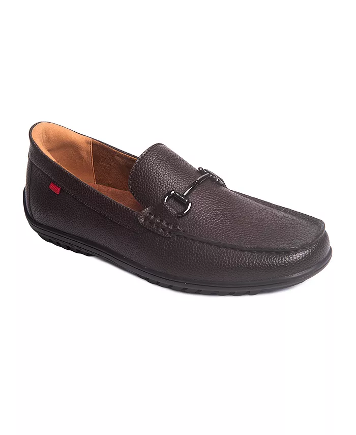

Мужские лоферы Elliot Road с технологией Hands-Free Slip On и пряжкой Marc Joseph New York, коричневый