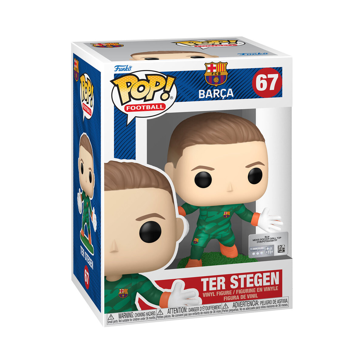 

Funko POP! Футбол, коллекционная статуэтка, Барселона, Тер Штеген, 67.