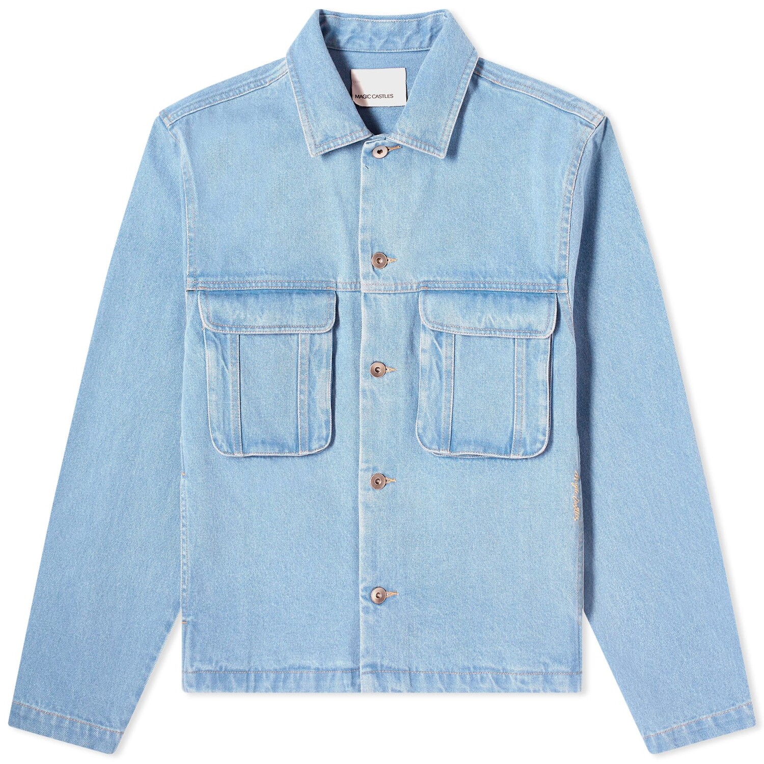 

Рубашка Magic Castles Pocket Overshirt, цвет Ice Blue