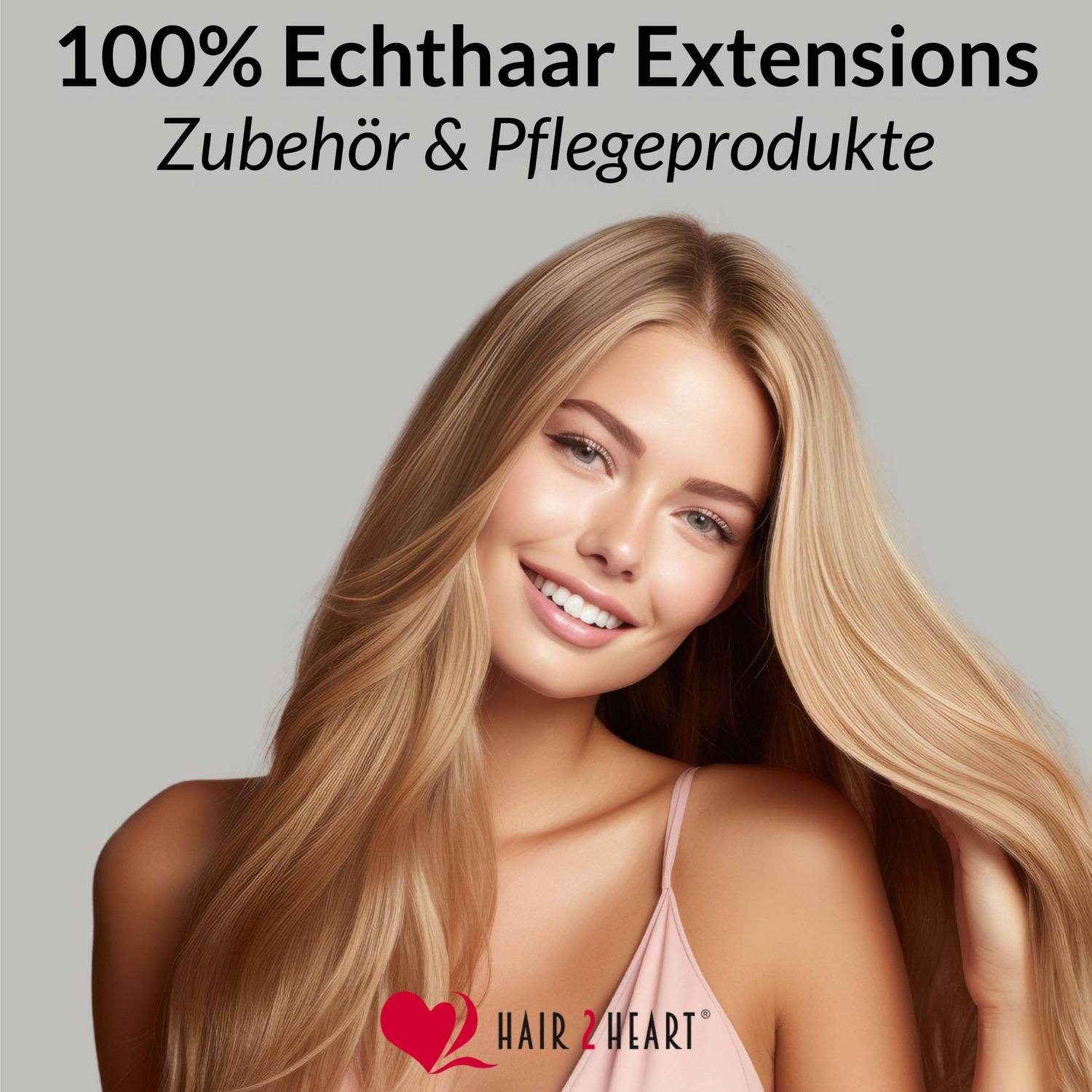 Накладные волосы microring extensions echthaar #9/31 lichtblond gold-asch 1g Hair2Heart, 50cm, количество 25 шт. — фото 2