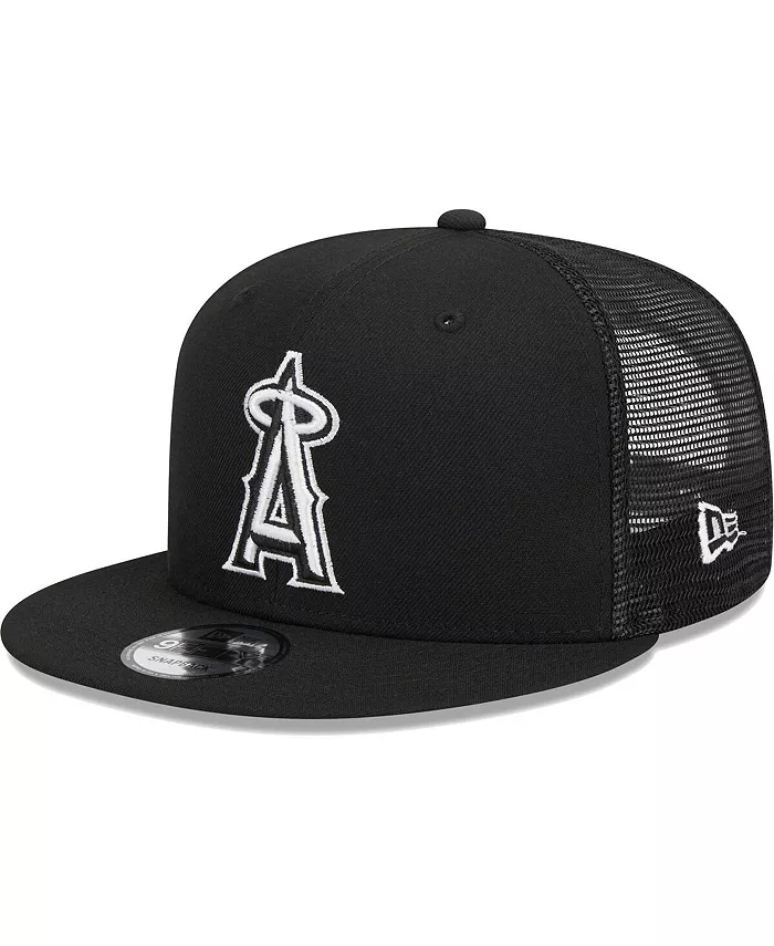 

Мужская черная бейсболка Los Angeles Angels Trucker 9FIFTY Snapback New Era