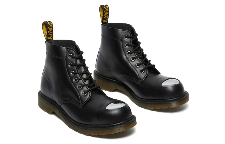 Мужские ботинки Dr.Martens 101 кожаные с потертым носком, черный — фото 4