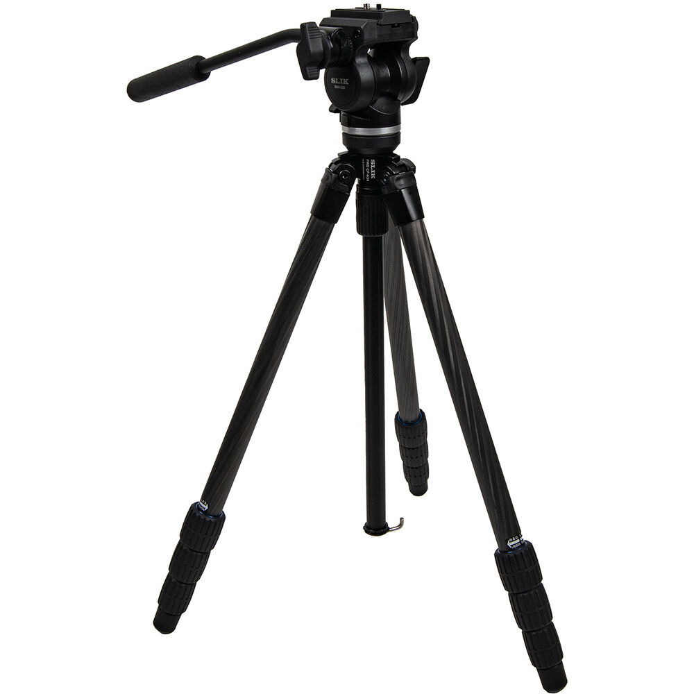 

Штатив SLIK Pro CF-634 с жидкостной видеоголовкой SVH-520 (черный)
