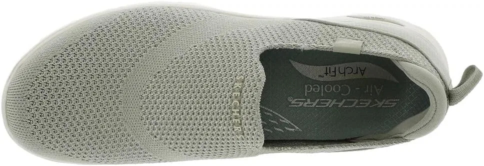 Мужские кроссовки Skechers Gowalk 6 - эластичные спортивные кроссовки без шнурков для бега и ходьбы, зеленый — фото 2