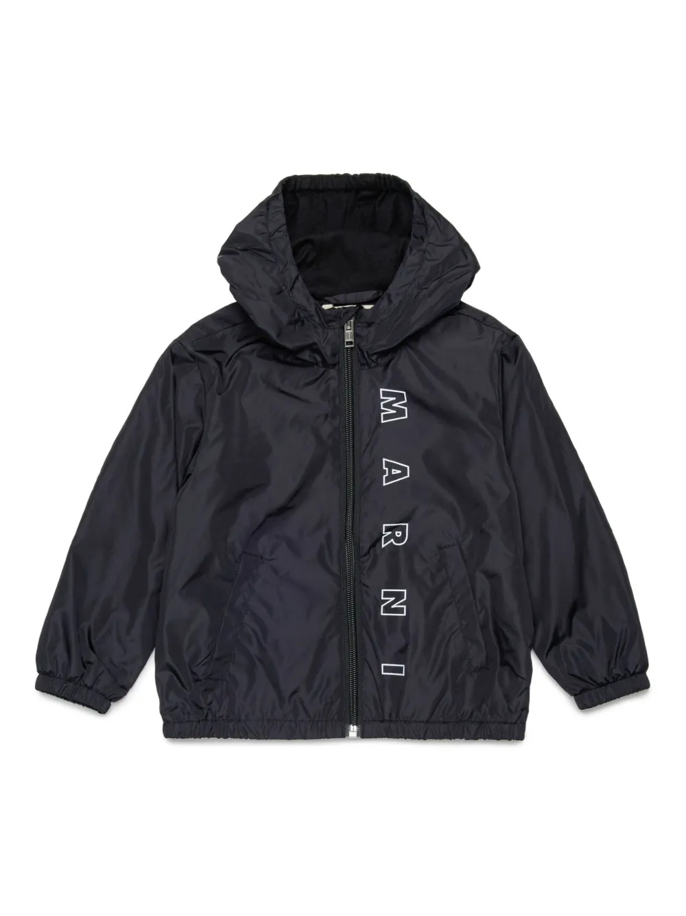 

Куртка с капюшоном и логотипом Marni Kids, черный