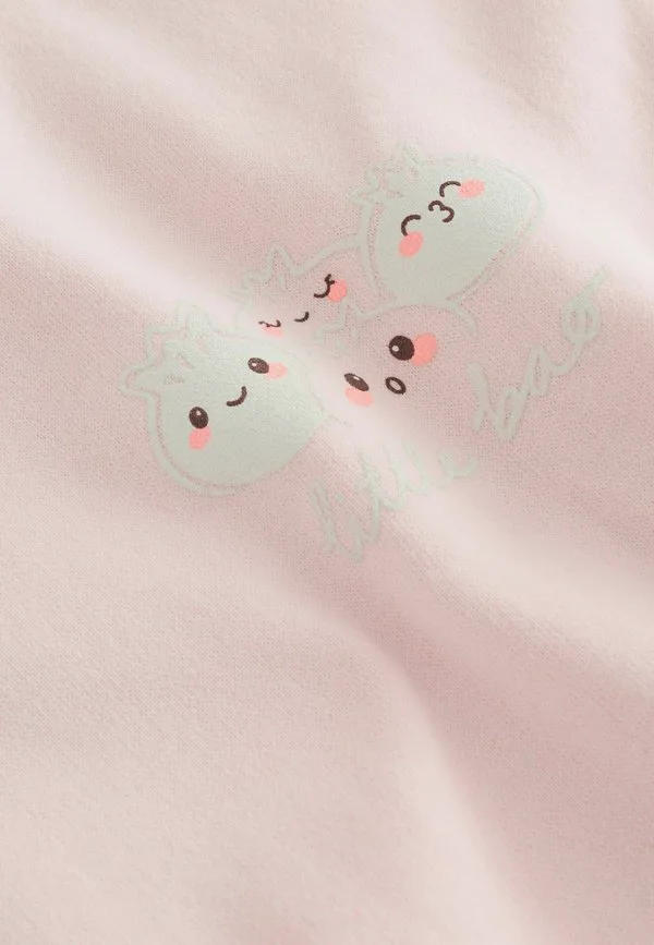Толстовка с круглым вырезом стандартного кроя Next, Light Pink Bao Buns — фото 3
