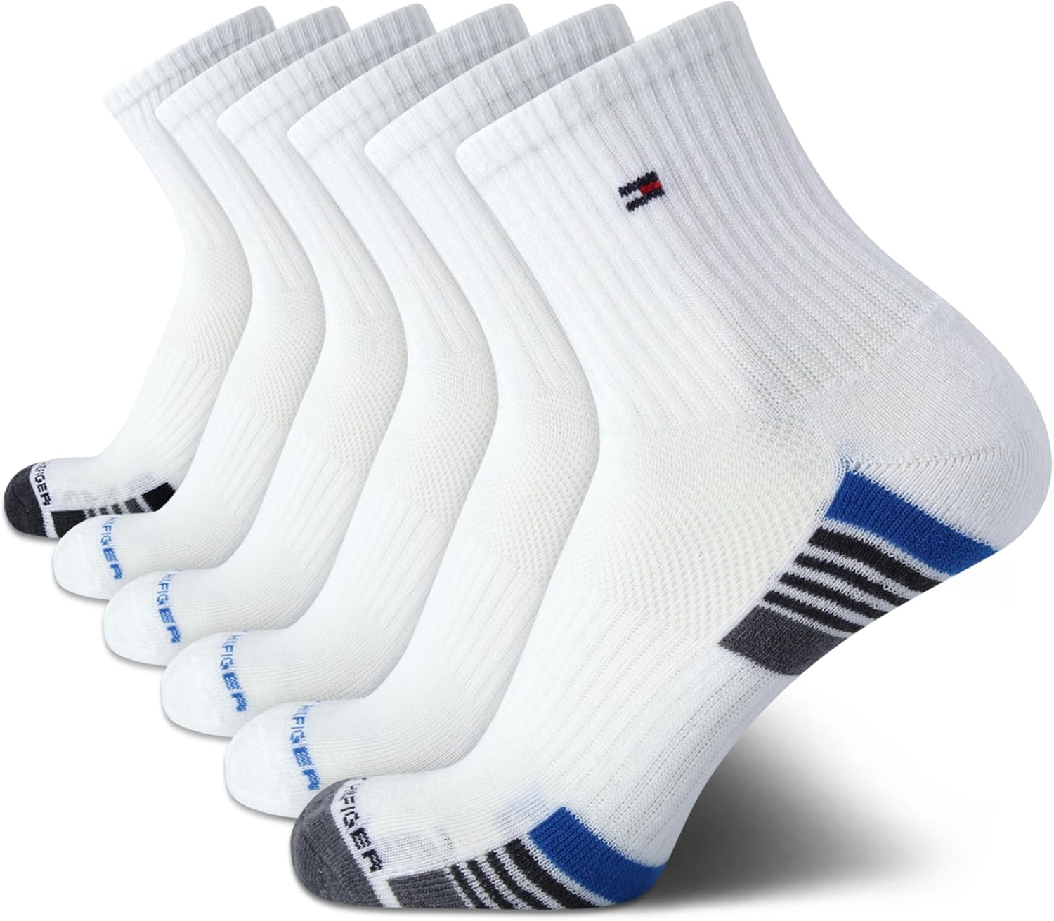 

Мужские носки Tommy Hilfiger - спортивные носки с высокой амортизацией (6 шт.), White