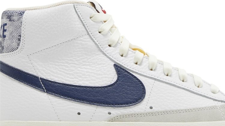 Кроссовки Blazer Mid '77 'Washed Denim', белый — фото 2