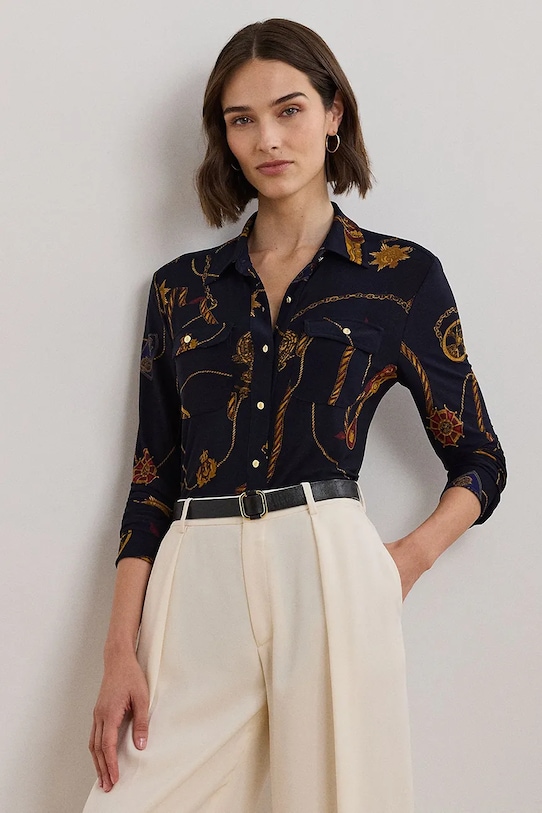 

Рубашка Lauren Ralph Lauren, темно-синий