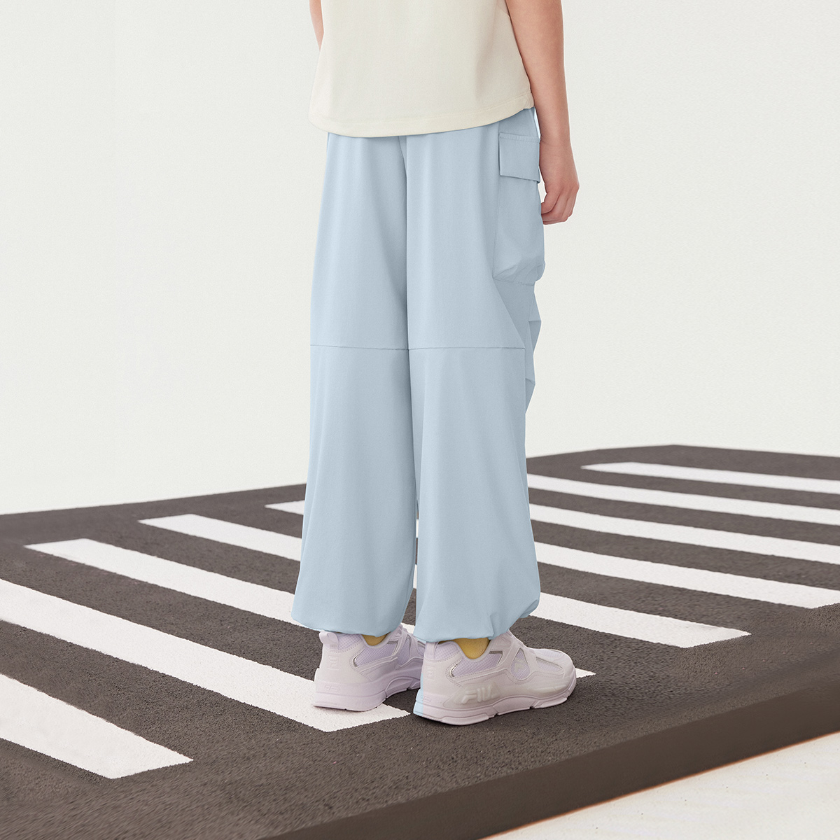 Легкие силиконовые штаны blue для подростков FILA KIDS, голубой — фото 4