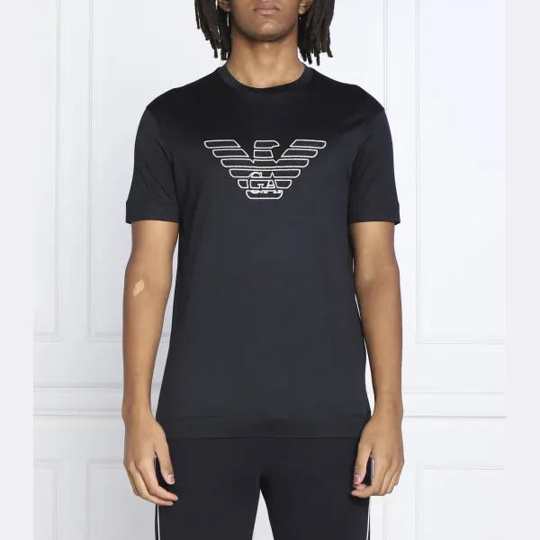 

Футболка стандартного кроя Emporio Armani, синий