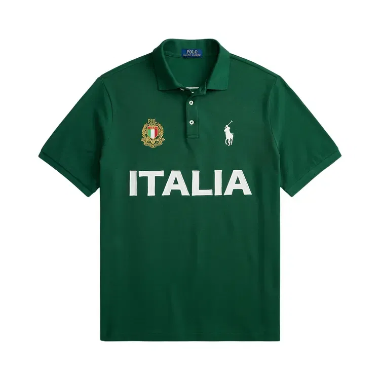 Футболка-поло с коротким рукавомPolo Ralph Lauren Italy, зеленый