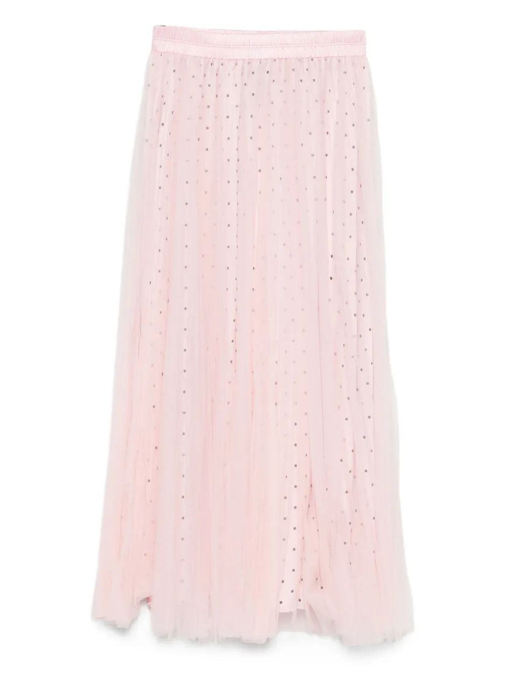 

Плиссированная юбка миди в горох STYLAND, розовый