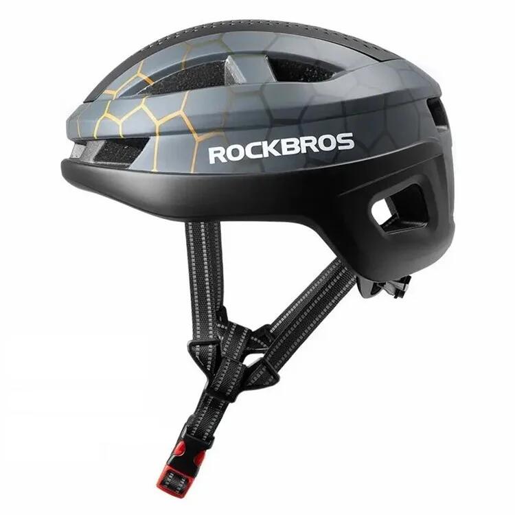 

ROCKBROS Дышащий велосипедный шлем с защитой головы (матовый) - серый