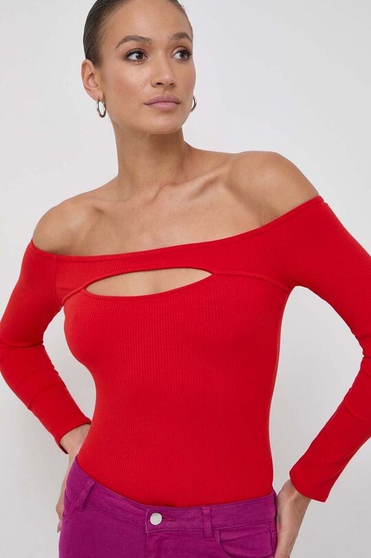 

Угадай длинный рукав Guess, красный