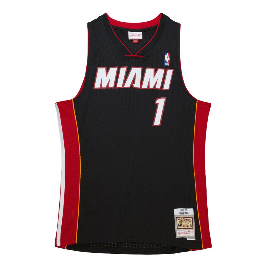 

Джерси Mitchell & Ness x NBA Miami Heat Black 2012-13 Jersey 'Chris Bosh 1', черный
