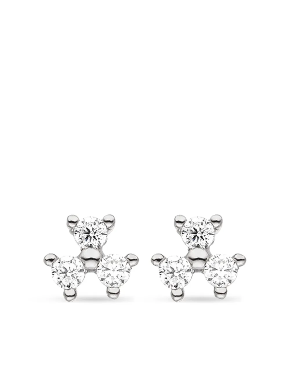 

Серьги-гвоздики Fleur из белого золота с бриллиантами VEYNOU, серебяный