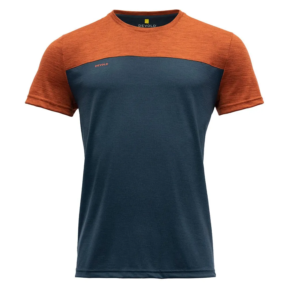 

Футболка DEVOLD OF NORWAY Norang Merino 150, оранжевый/серый
