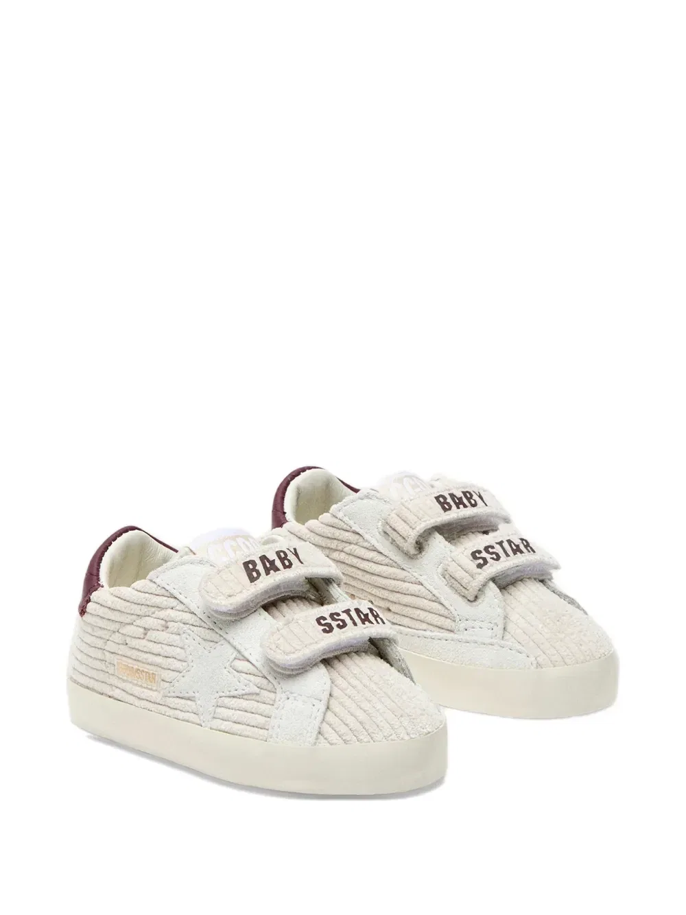 Кроссовки с нашивкой Golden Goose Kids, бежевый