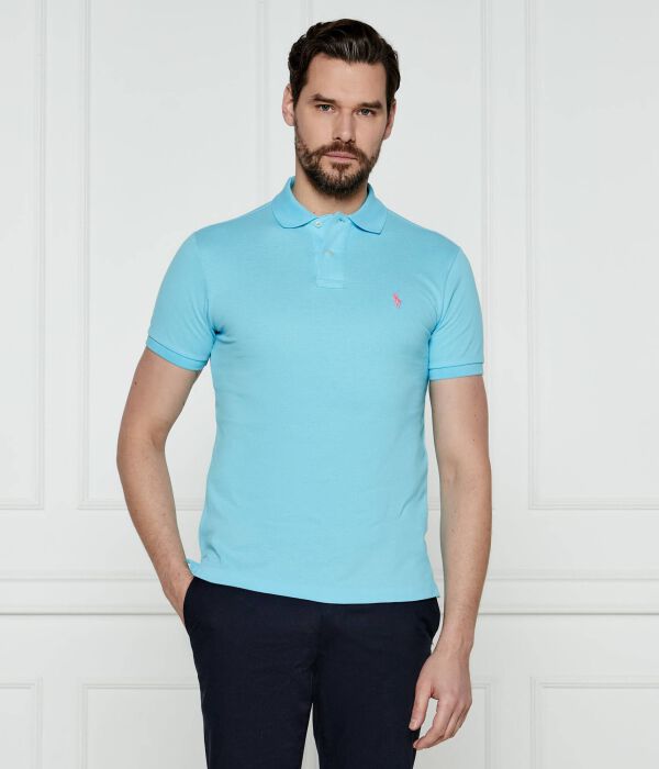 

Рубашка поло Slim fit Polo Ralph Lauren, синий