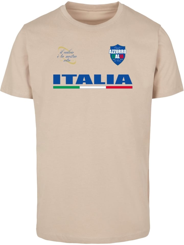 

Футболка "Italia Trikot Tee" бежевого цвета Mister Tee