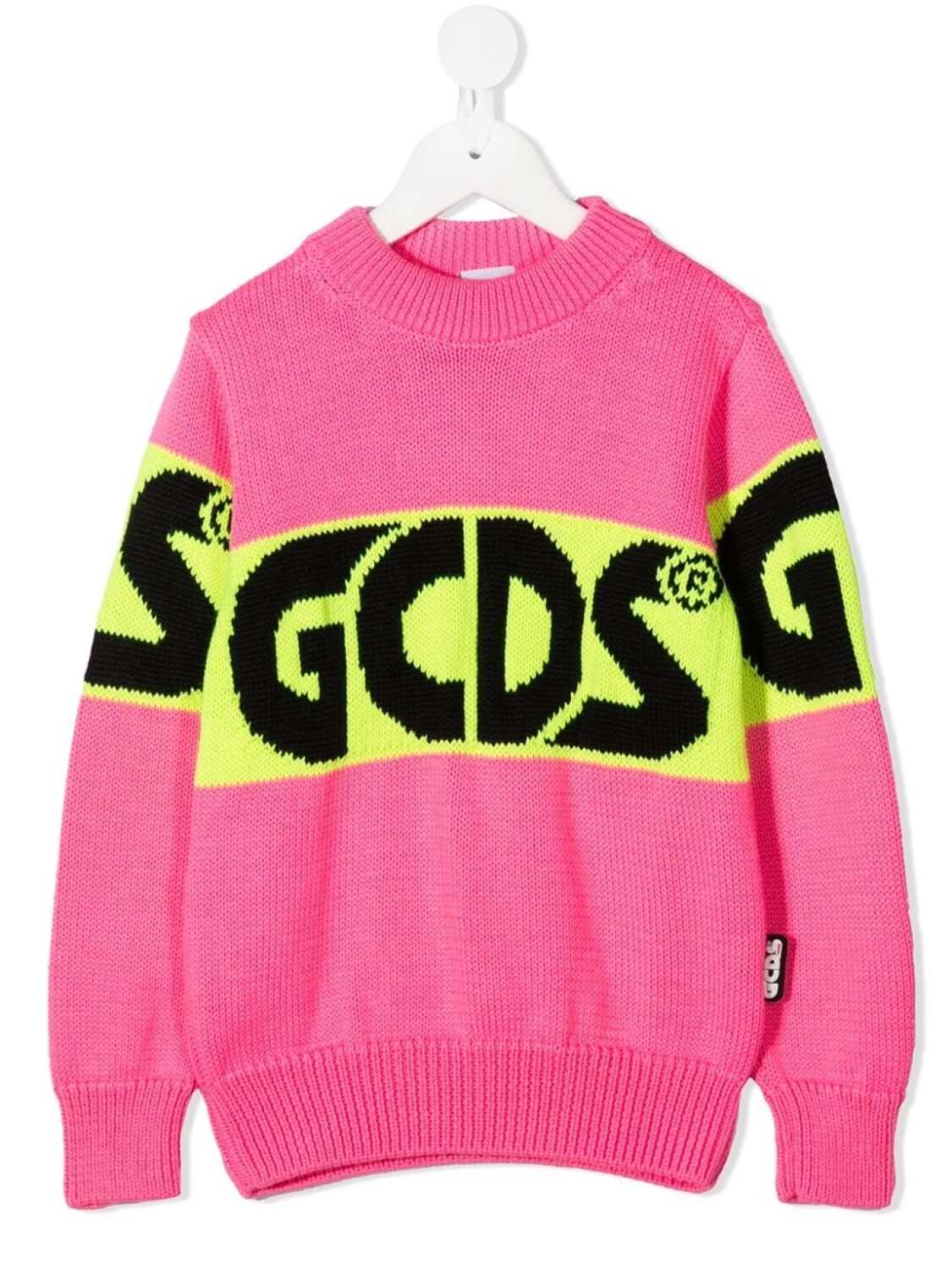 

Gcds Kids джемпер в стиле колор-блок с логотипом, розовый