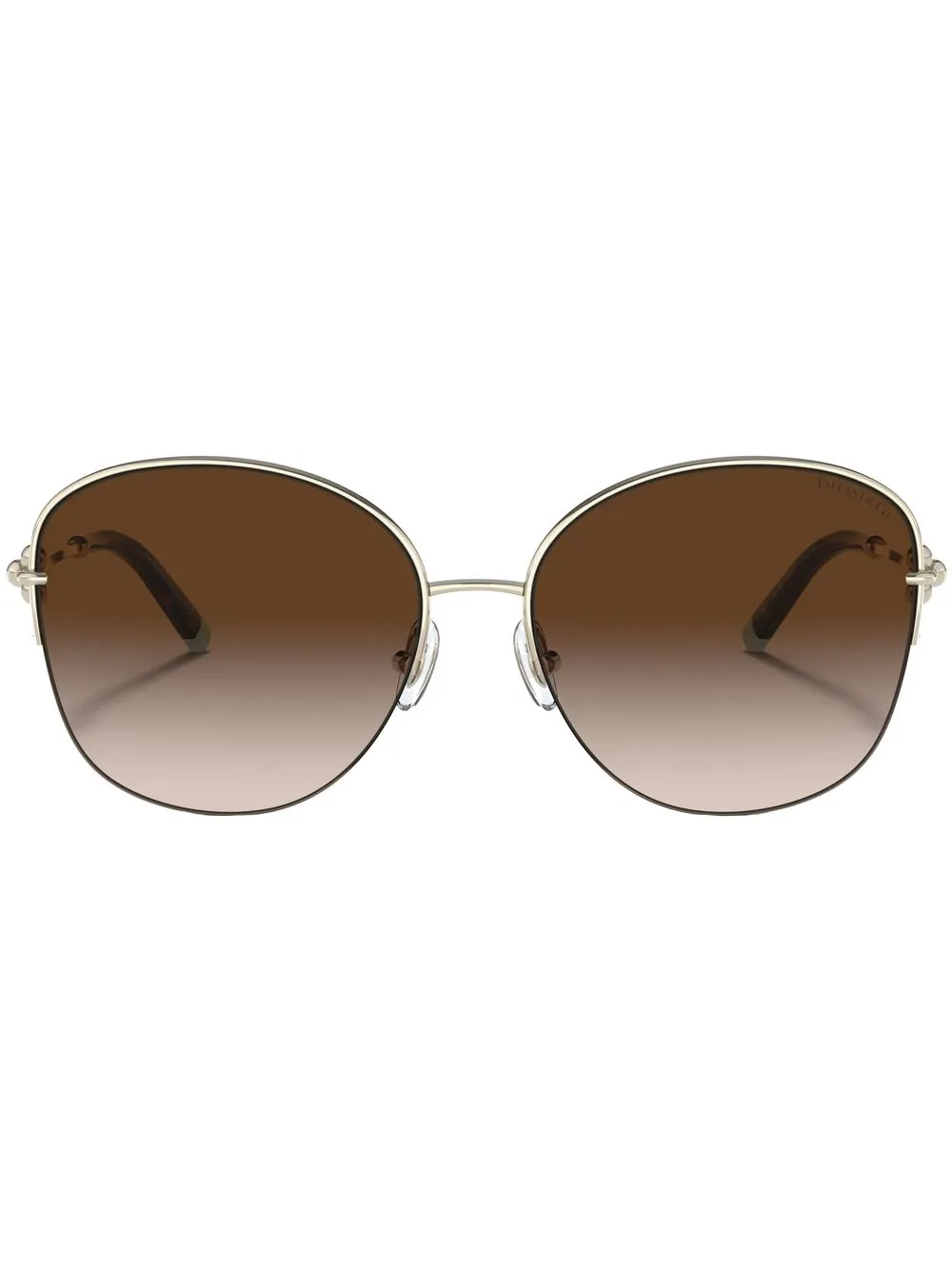 

Солнцезащитные очки в круглой оправе Tiffany & Co Eyewear, золотой
