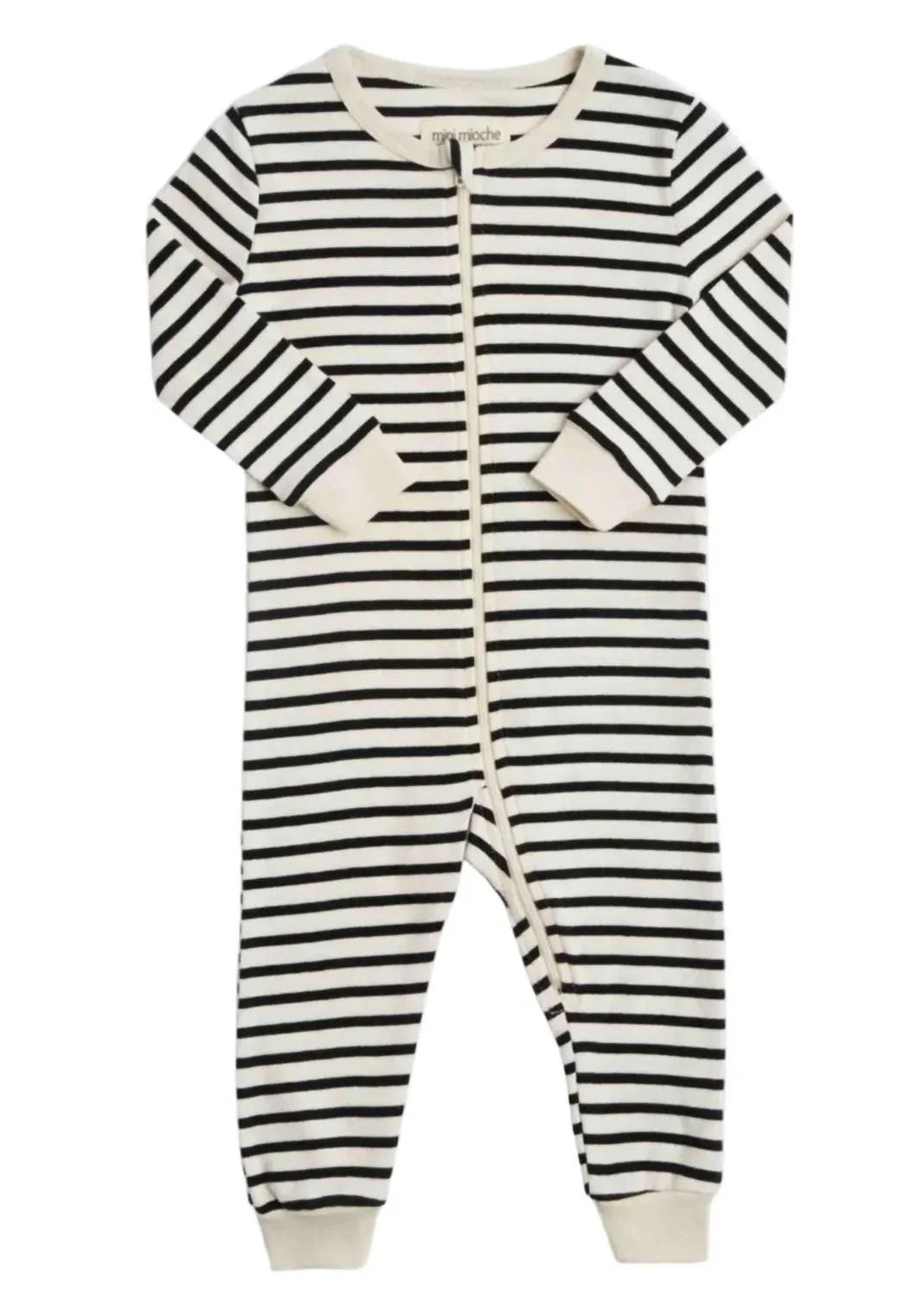 Детский комбинезон-спа «Мечта» в натуральную полоску Mini Mioche, Natural Stripe