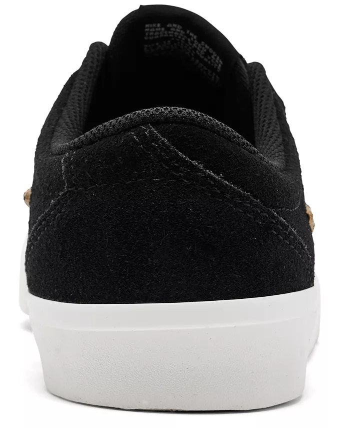 Женские повседневные скейтерские кеды SB Charge Canvas от Finish Line Nike, черный — фото 4
