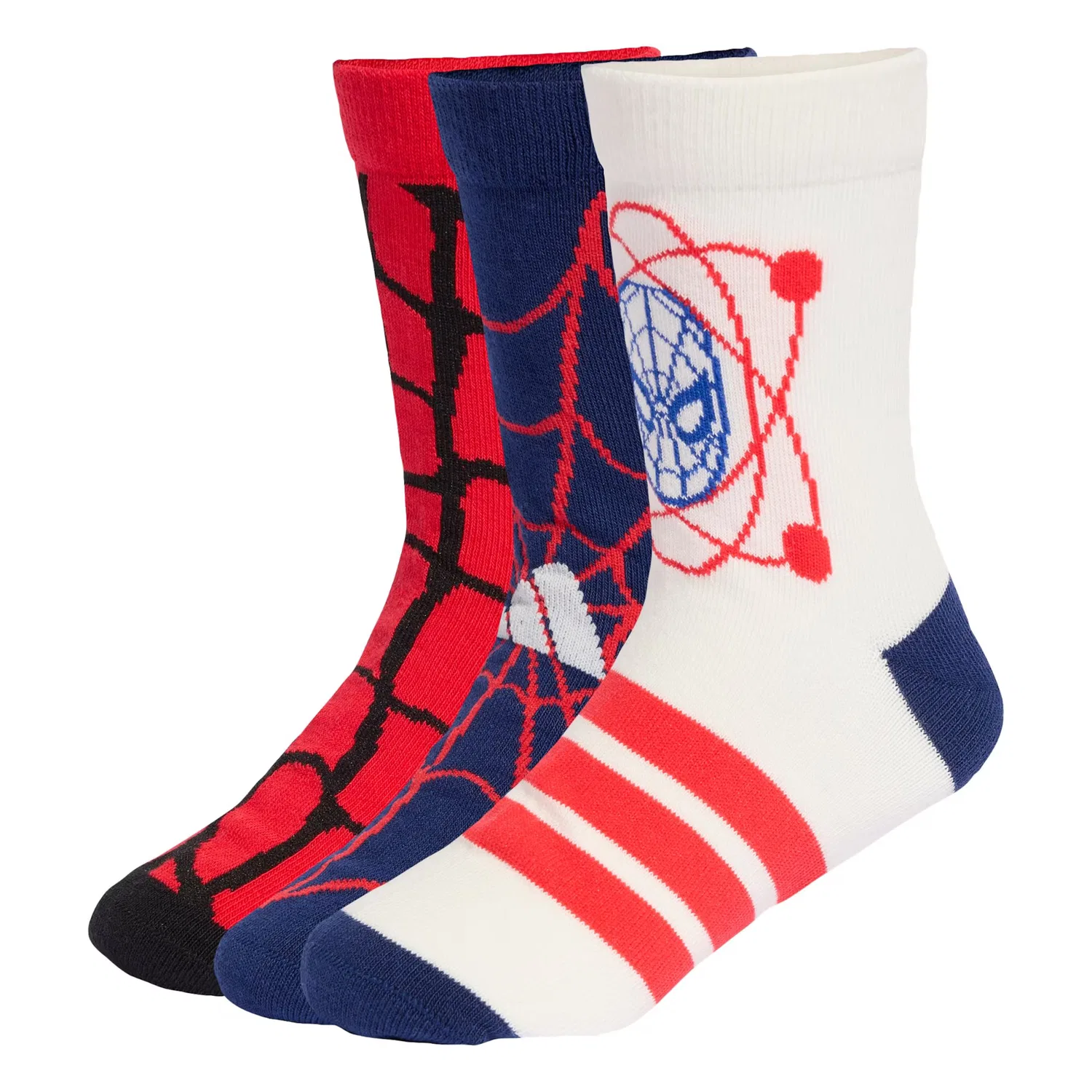 Спортивные носки Adidas Sportswear Человек-паук Marvel в синем темно-синем, красном и белом цветах