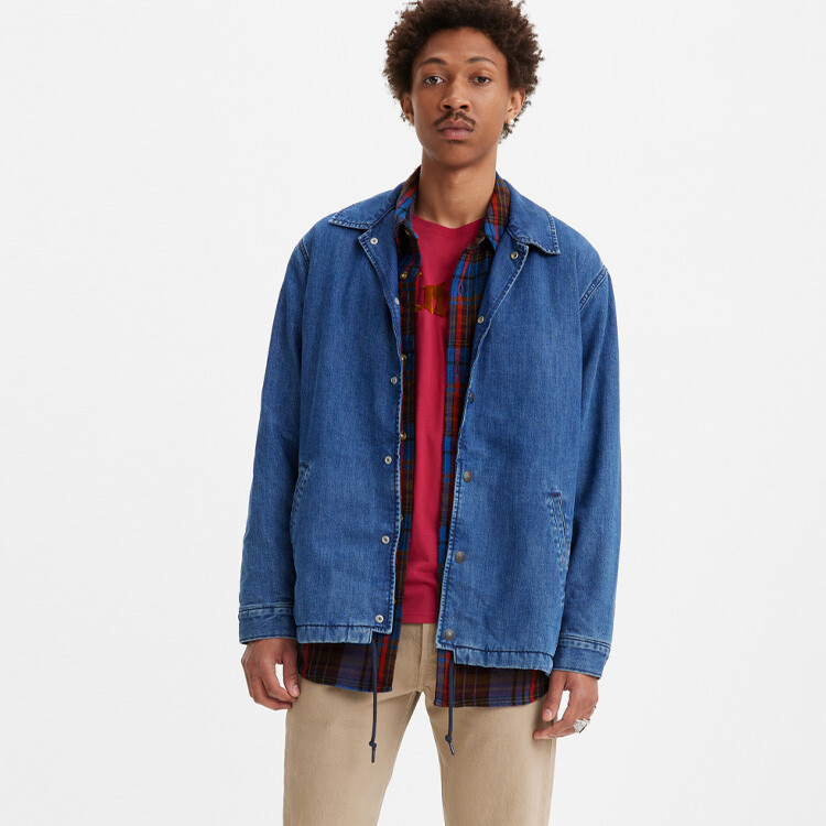 Мужская стеганая куртка Levi's levi’s, цвет Blue — фото 3