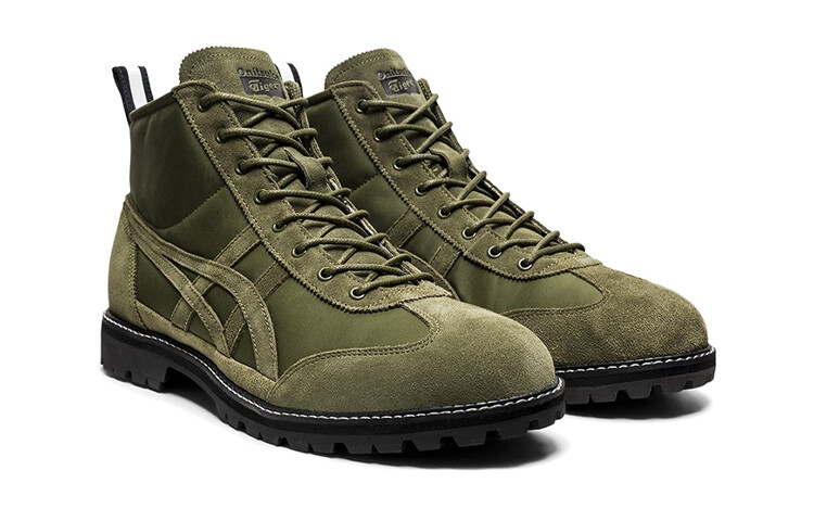 Ботинки Rinkan Outdoor унисекс оливково-зеленые Onitsuka Tiger — фото 2