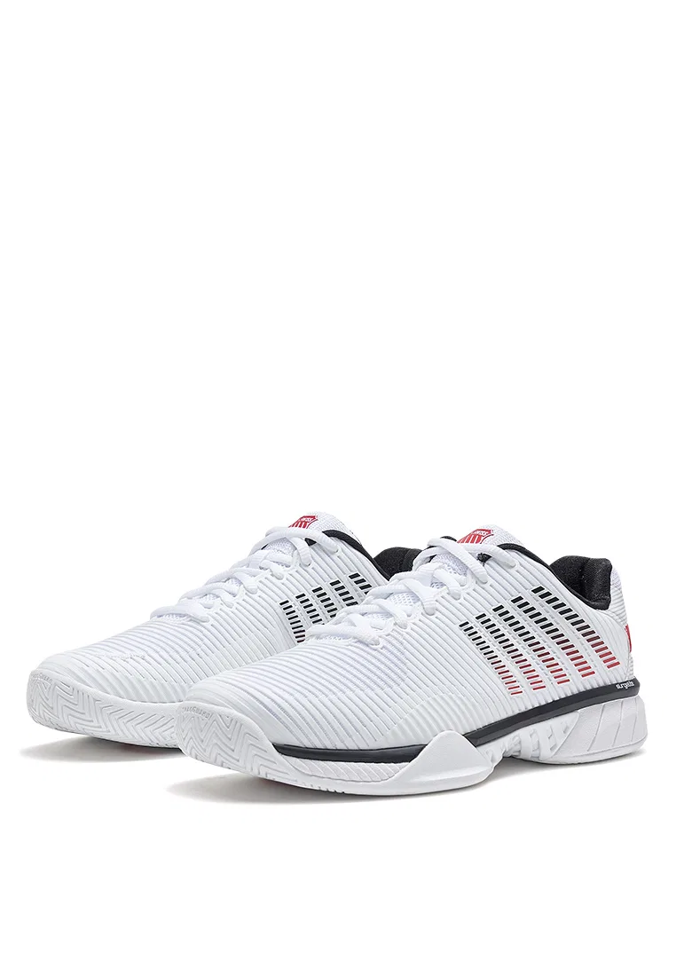 Мужские теннисные кроссовки Hypercourt Express 2, Lotto K-Swiss, белый/черный/красный — фото 2