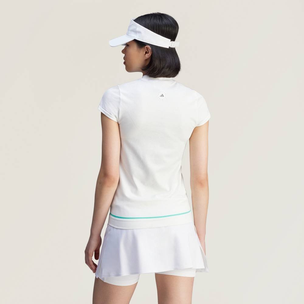 Футболка для гольфа by Stella McCartney TrueNature Adidas, white — фото 2