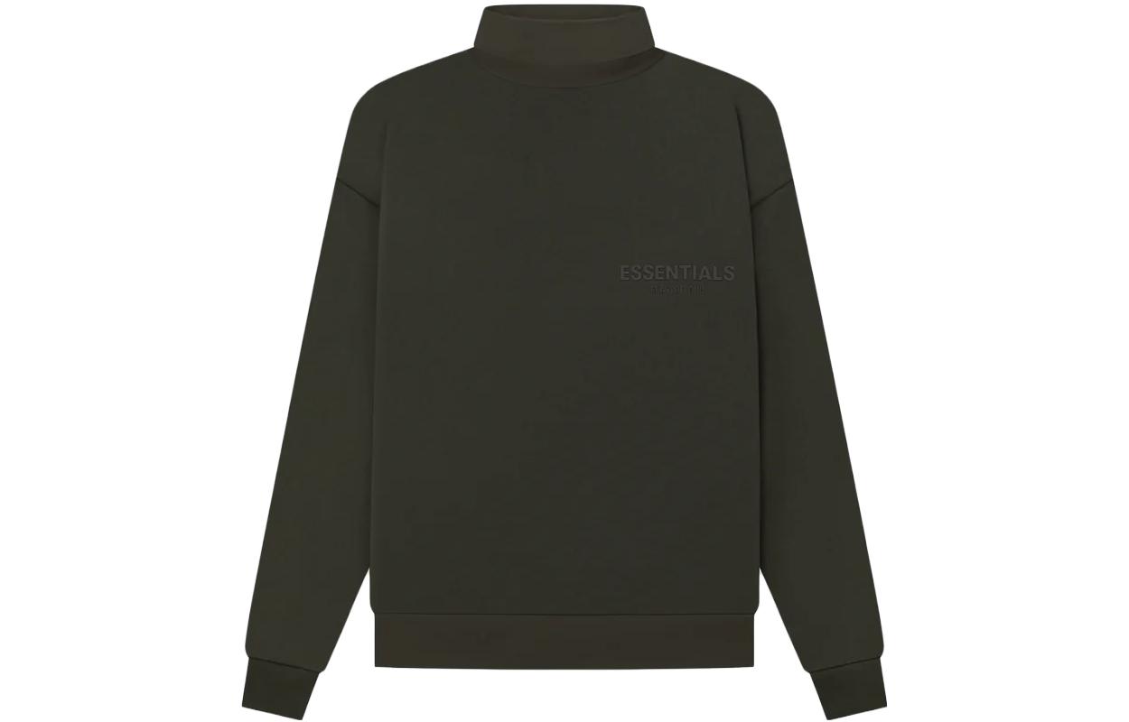 Футболка-водолазка Fear Of God Essentials, светло-черная — фото 2