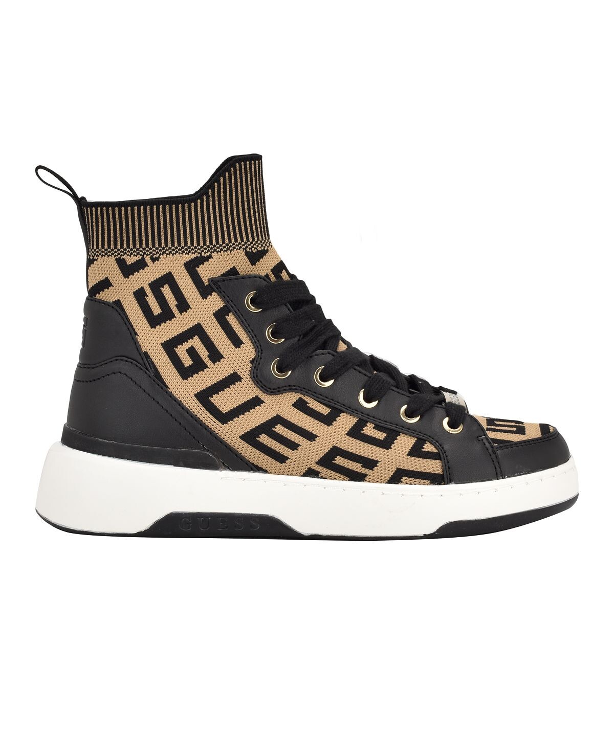 Женские модные высокие кроссовки Mannen на шнуровке GUESS — фото 2