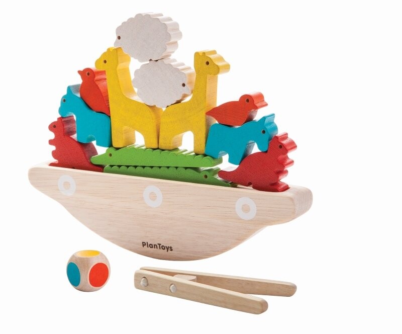 

Балансирующая лодка, семейная игра, Plan Toys