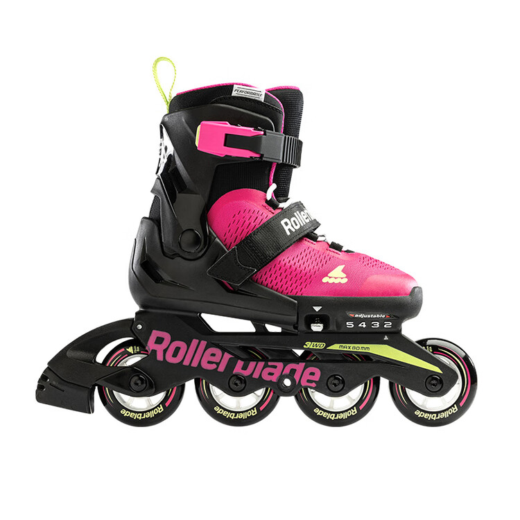 

RollerBlade Детские роликовые коньки с регулируемым размером, для мальчиков и девочек, новые, розовый/светло-зеленый, размер L (36.5-40.5 см)