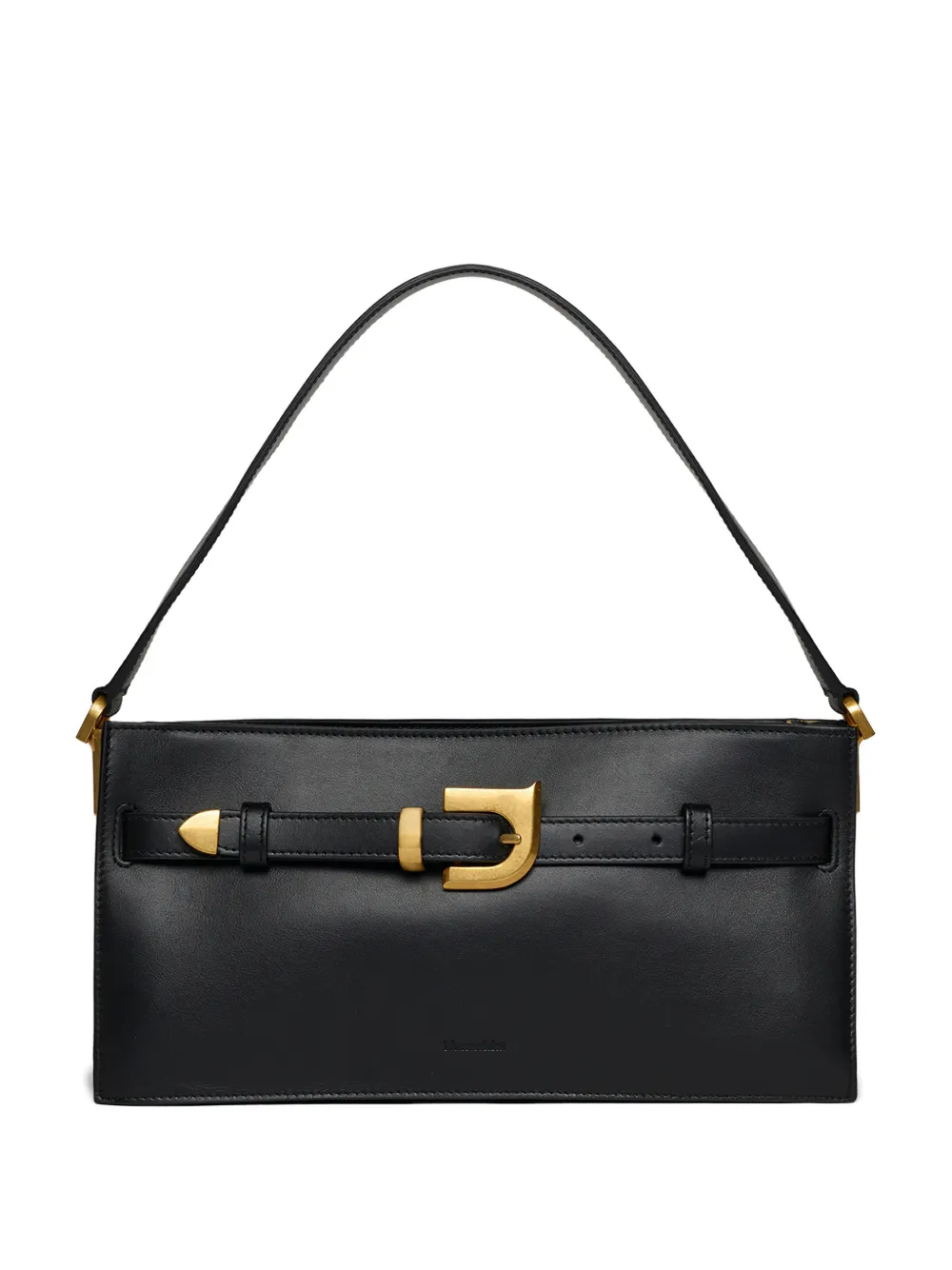 

Сумка на плечо Mini Harmonica с пряжкой Nanushka, черный