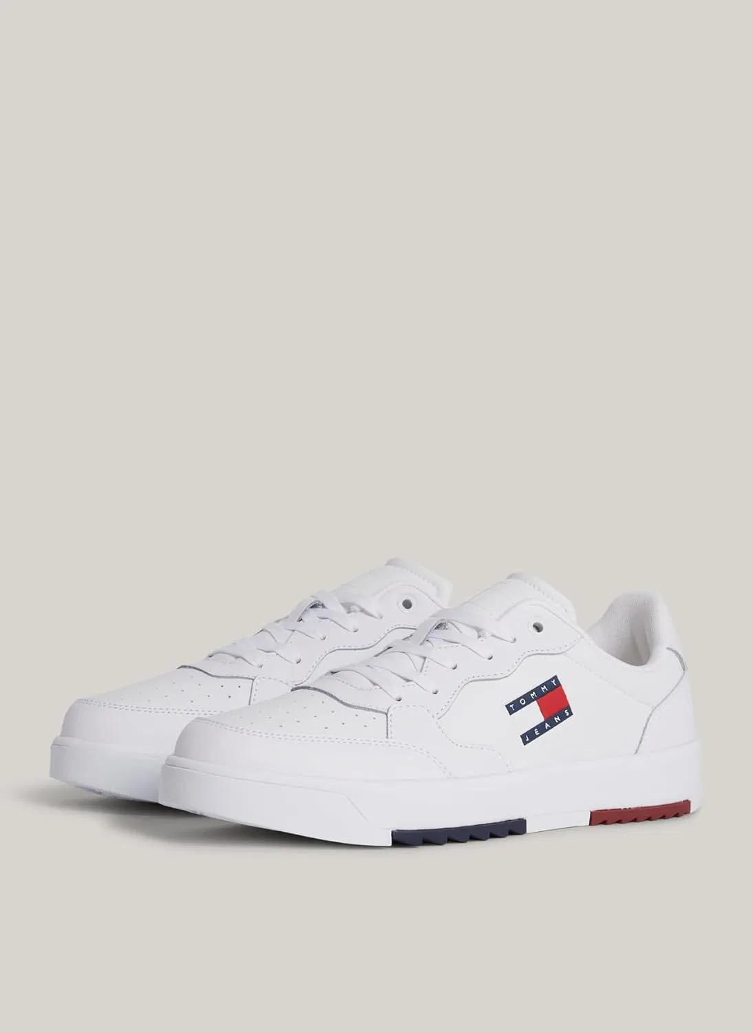 Мужские кроссовки Tommy Jeans Cupsole в стиле ретро, ​​базовая модель, White — фото 3