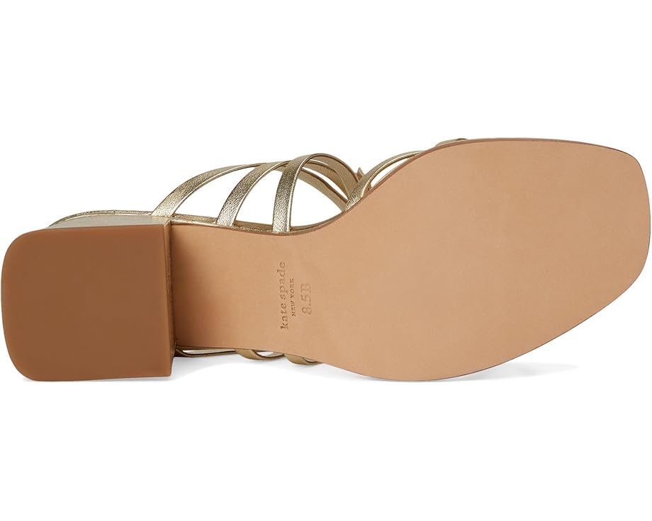 Туфли Kate Spade New York Carolina Block Heel Sandals, цвет Pale Gold — фото 3