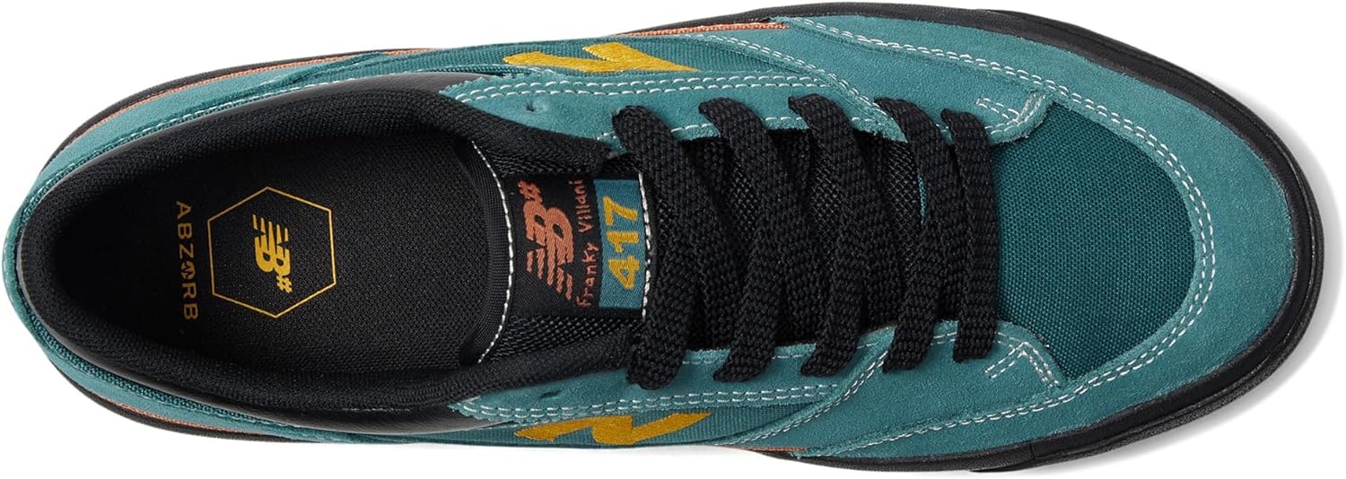 Кроссовки для скейтбординга New Balance Unisex-Adult 417 Low Franky Villani, Spruce/Black — фото 3