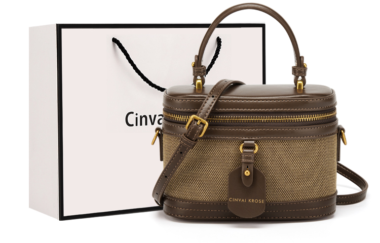 

Simvay Clos Холщовая сумка с микрофибровой отделкой на плечо через плечо портативная коробка малого размера для женщин кофе CinvaiKrose