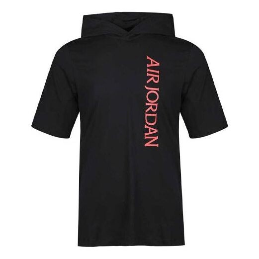 

Футболка Air Jordan Sports Breathable Casual hooded Short Sleeve Black, черный