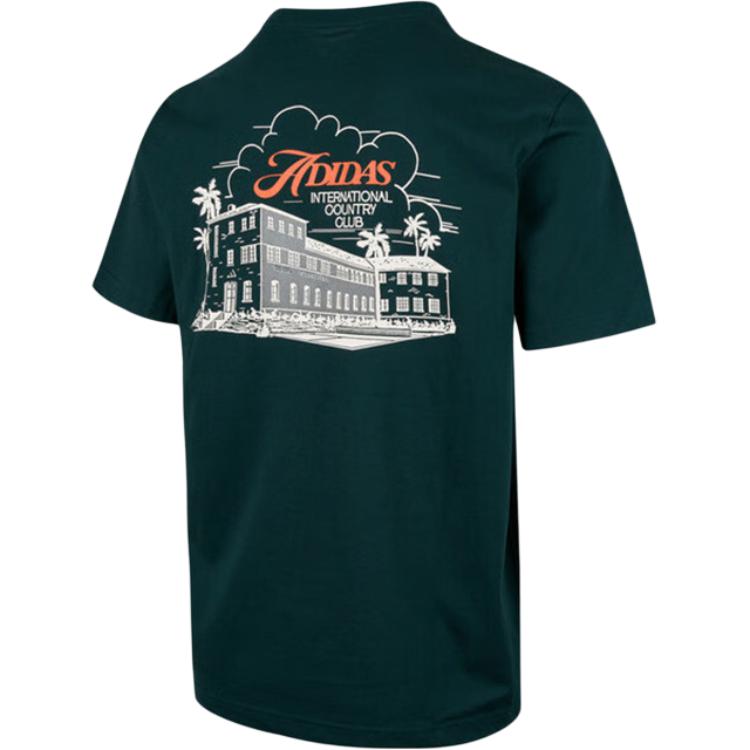 Adidas Футболка country мужская dark green — фото 3