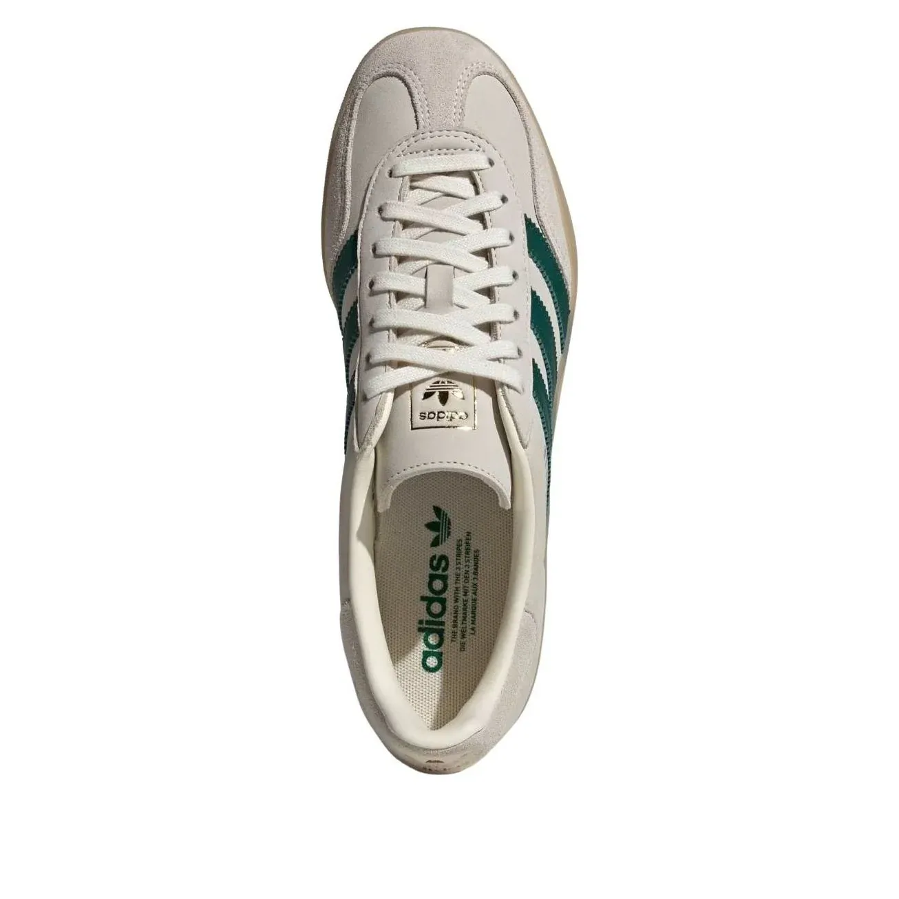 Кроссовки Adidas Gazelle Indoor 'Cream White Green Gum' — фото 2