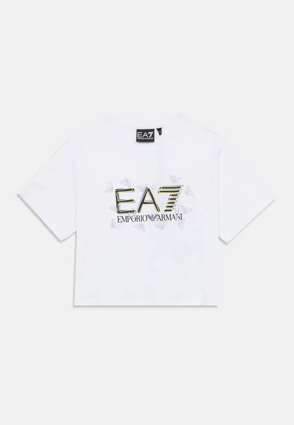 Футболка с принтом Ea7 Emporio Armani, White Fancy