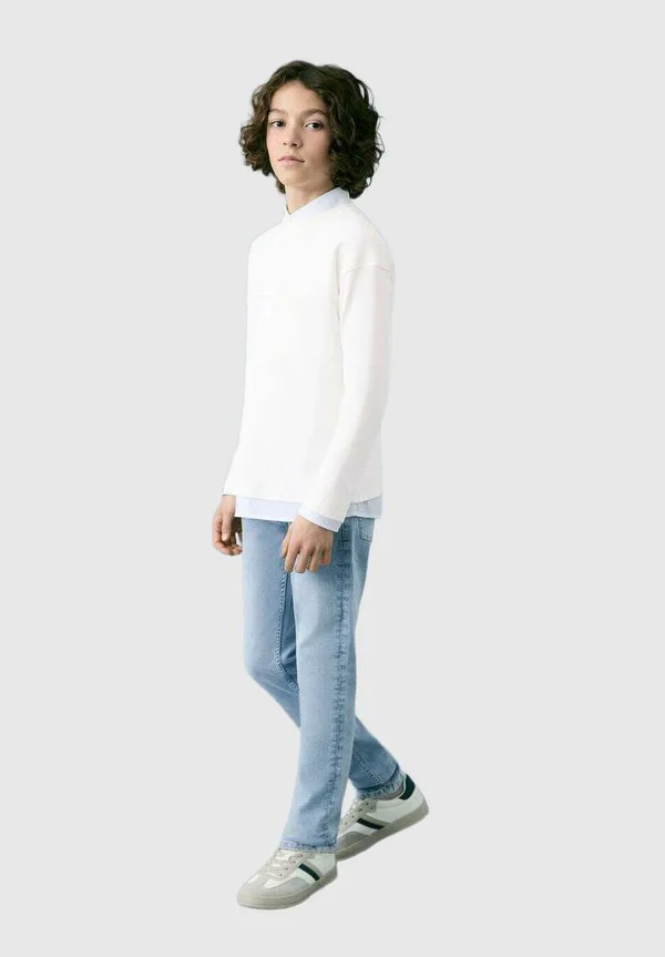 Детские джинсы узкие Mango Kids, Light Blue — фото 2